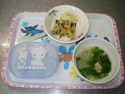 簡単キッシュ☆ポテトサラダ☆みそ汁