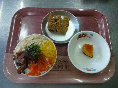 鶏飯☆南瓜の甘煮★ふくれ菓子