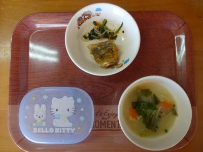 魚の竜田揚げ☆ナムル☆味噌汁