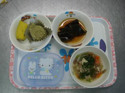 昆布巻き☆果物☆けんちん汁★芋きんとん