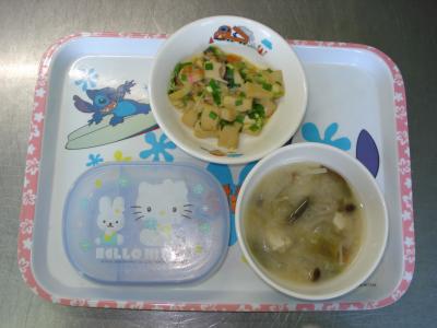 ☆高野豆腐の卵とじ☆チーズ☆みそ汁