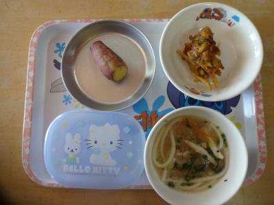 かき揚げ☆とろろ汁★ゆでいも