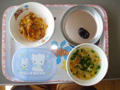 ☆麻婆豆腐　☆ニラ玉汁　☆プルーン