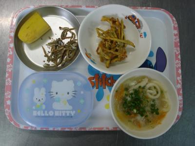 磯風味かきあげ☆とろろ汁★イリコ・バナナ