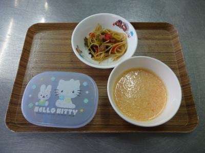 インディアンスパゲティー☆人参ポタージュ