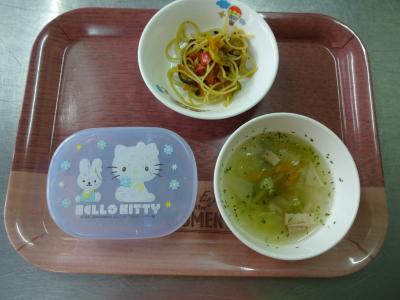 インディアンスパゲティー☆野菜スープ
