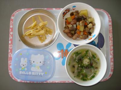 ☆落花生の五目煮　☆味噌汁