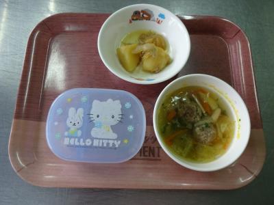 じゃこじゃが☆肉団子スープ