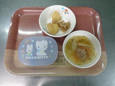 じゃこじゃが☆肉団子スープ