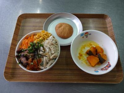 鶏飯☆南瓜の甘煮★丸ボーロ