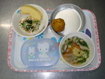 白和え☆果物☆すいとん汁★スイートポテトボール