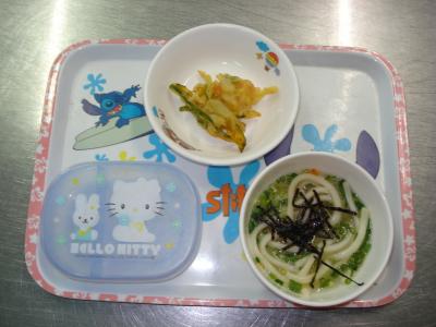 夏野菜のかきあげ☆とろろ汁☆そうめん流し