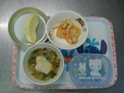 さつま雑煮☆果物☆紅白なます