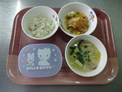 魚の甘酢あんかけ☆味噌汁★七草がゆ