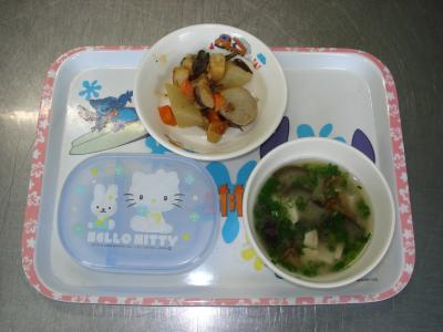 くずかけうま煮☆みそ汁☆みかん