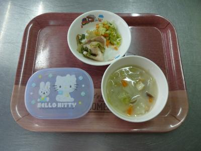 生姜焼き☆サラダ☆味噌汁