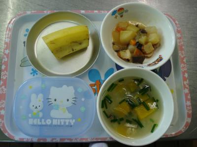 くずかけうま煮☆味噌汁☆バナナ