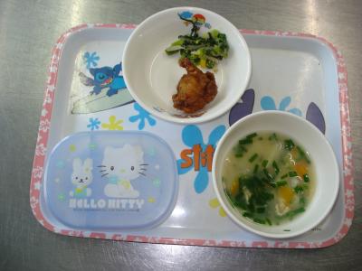 鶏のレモン漬け☆和え物☆みそ汁