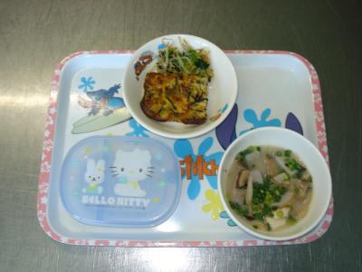 簡単キッシュ☆みそ汁☆しらす和え