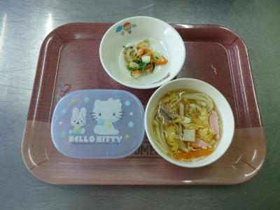 なかよしうどん☆ゴママヨサラダ