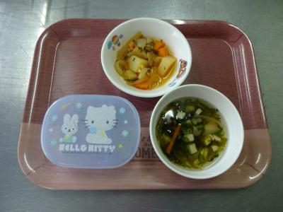 洋風肉じゃが☆すまし汁☆チーズ