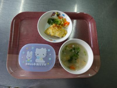 魚のコーン焼き☆蒸し野菜☆味噌汁