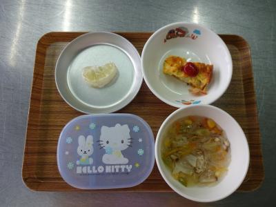 ポテトオムレツ☆春雨スープ☆サワーポメロ