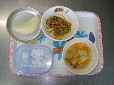 納豆スパゲティー☆なし☆チキンスープ