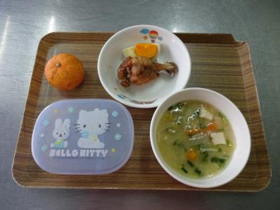 さっぱり煮☆味噌汁☆果物