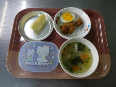 さっぱり煮☆味噌汁☆果物