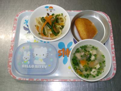 焼きうどん☆さつま汁★丸ぼうろ