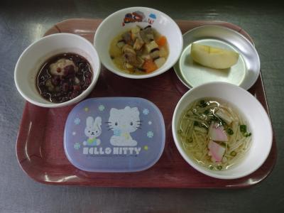 くずかけうま煮☆そうめん汁☆果物★ぜんざい