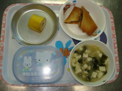 春巻き☆味噌汁☆バナナ