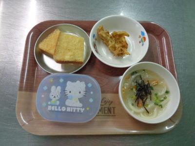 かき揚げ☆とろろ汁★チーズラスク