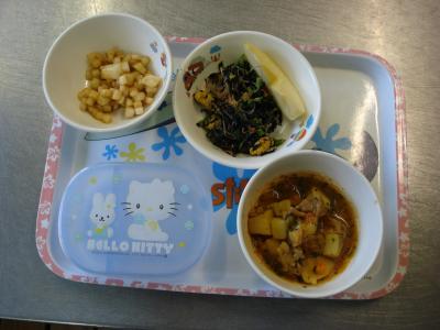 洋風肉じゃが☆りんご☆ひじきサラダ★きなこ大根