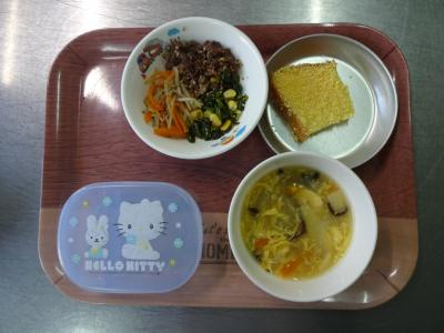 キッズビビンバ☆中華風コーンスープ★チーズラスク
