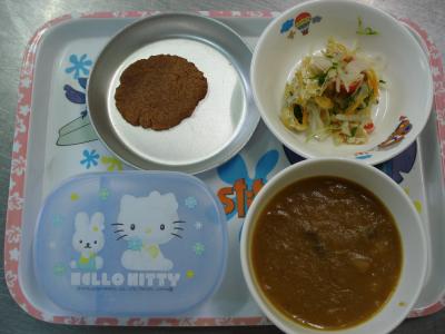 手作りカレー☆酢の物★クッキー