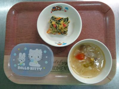 簡単キッシュ☆野菜スープ