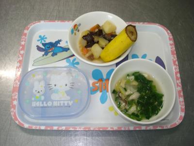 くずかけうま煮☆果物☆みそ汁