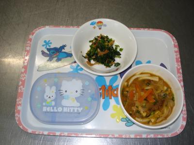 カレーうどん☆和えもの