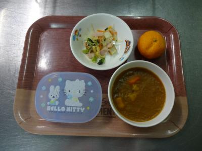 さつま芋のカレー☆酢の物