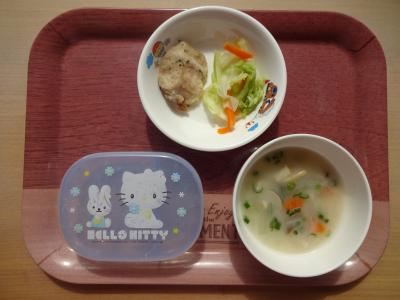 魚のムニエル☆蒸し野菜☆味噌汁