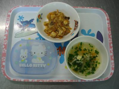☆麻婆豆腐☆ニラ玉汁☆