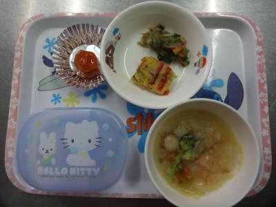 スパニッシュオムレツ☆野菜のバター炒め☆大根のポトフスープ☆キンカン漬け