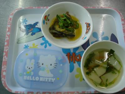 夏野菜のみそ炒め☆はんぺん汁