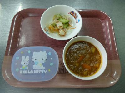 さつま芋のカレー☆酢の物