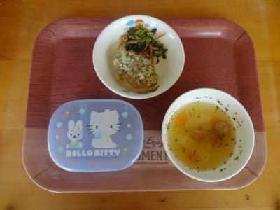 鶏のパン粉焼き☆ゴマ和え☆コトコトポトフ