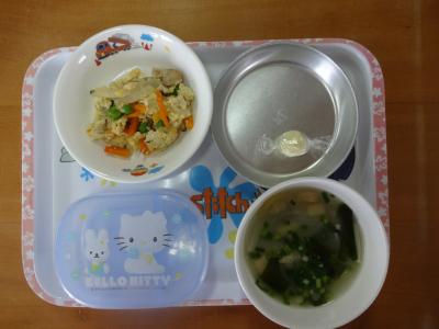炒り豆腐☆味噌汁☆チーズ