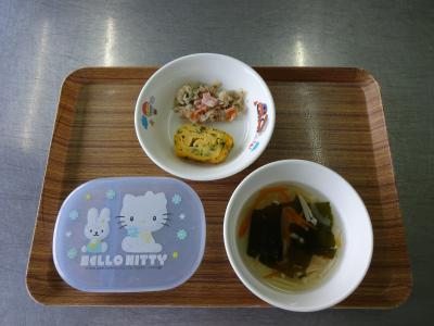 卵焼き☆おから炒め☆すまし汁