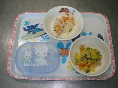 コーンの卵とじ☆大根サラダ